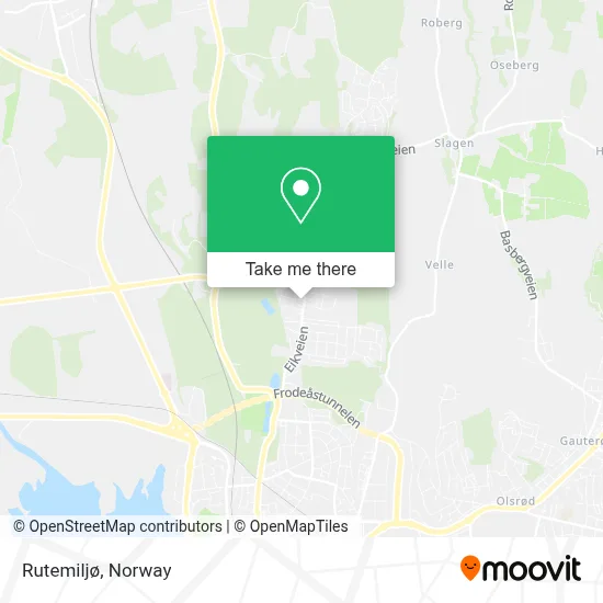 Rutemiljø map