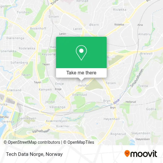 Tech Data Norge map