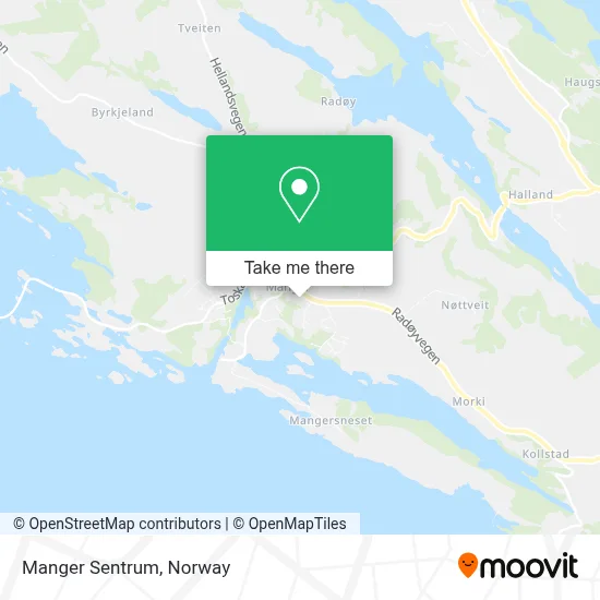 Manger Sentrum map