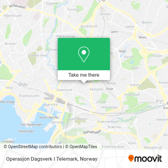 Operasjon Dagsverk I Telemark map