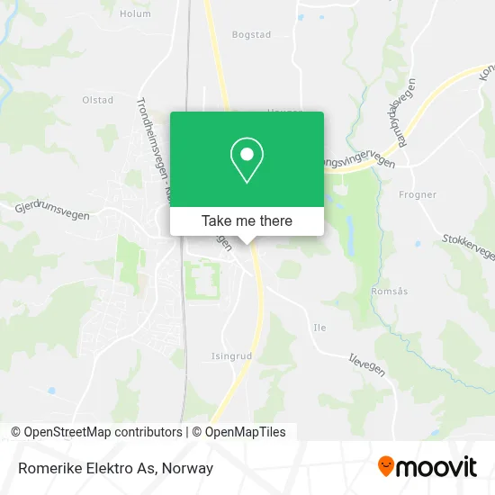 Romerike Elektro As map