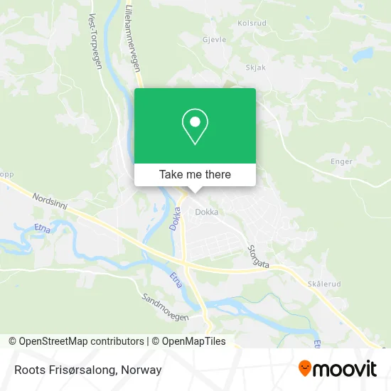 Roots Frisørsalong map