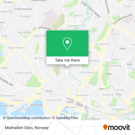Mathallen Oslo map