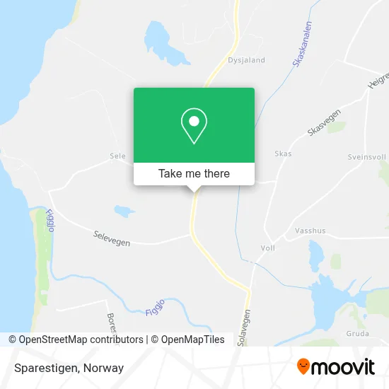 Sparestigen map