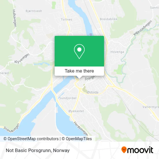 Not Basic Porsgrunn map