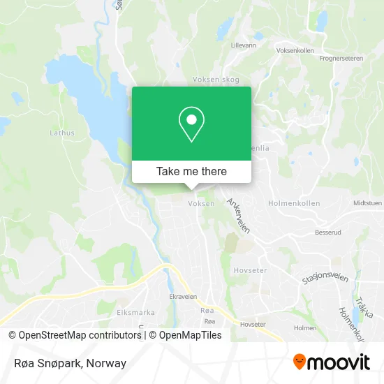 Røa Snøpark map