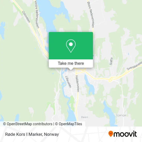 Røde Kors I Marker map