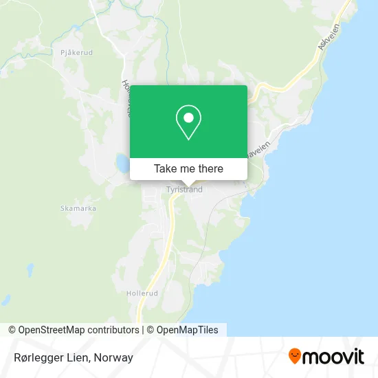 Rørlegger Lien map