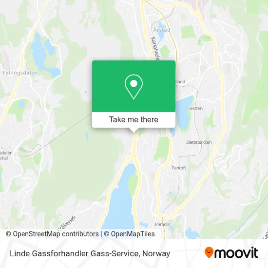 Linde Gassforhandler Gass-Service map
