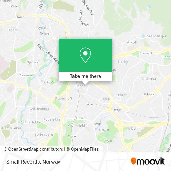 Small Records map