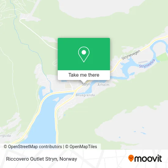 Riccovero Outlet Stryn map