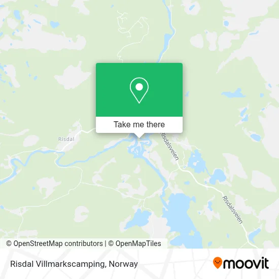 Risdal Villmarkscamping map
