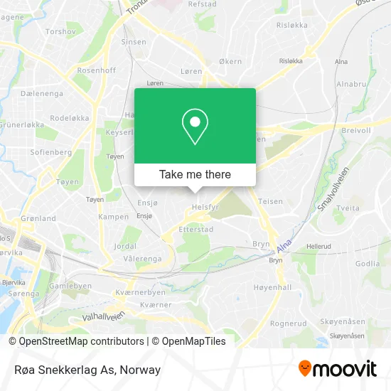 Røa Snekkerlag As map