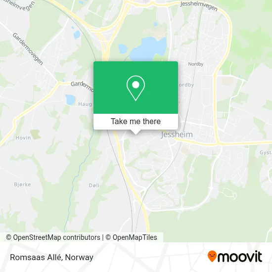 Romsaas Allé map