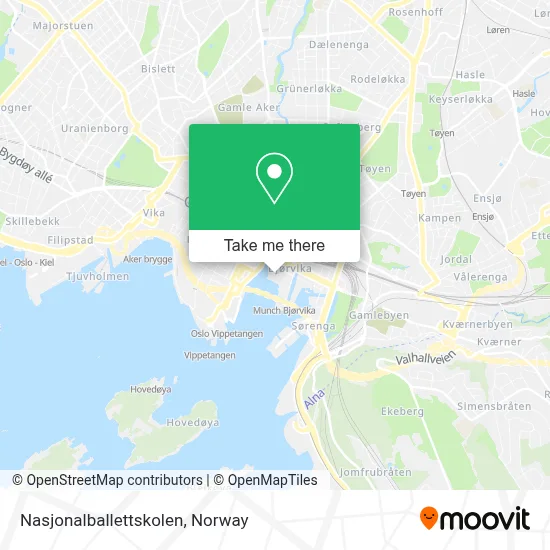 Nasjonalballettskolen map