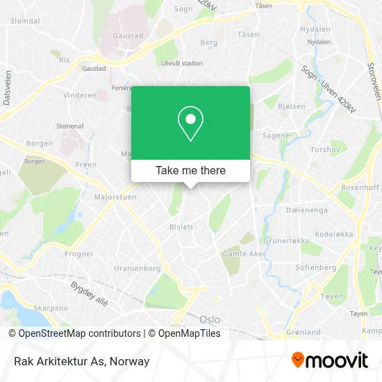 Rak Arkitektur As map