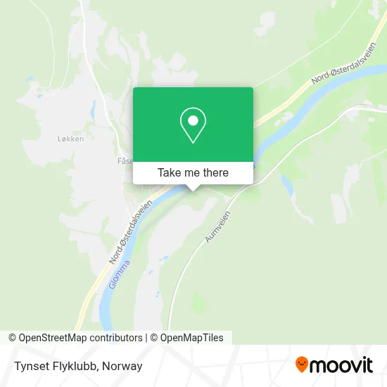 Tynset Flyklubb map
