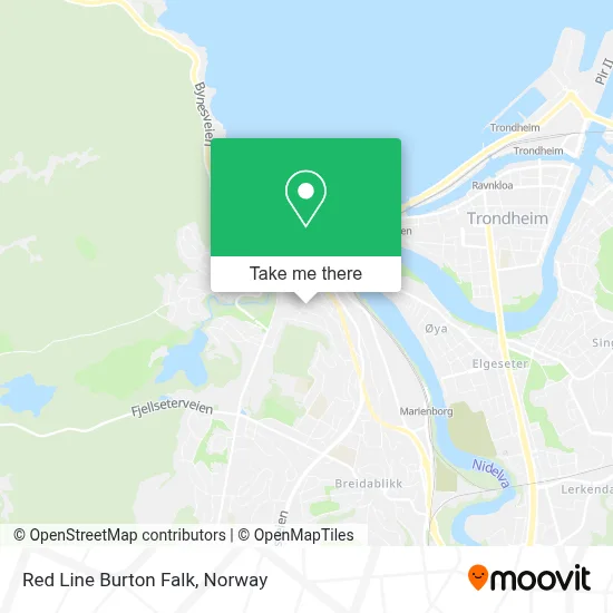Red Line Burton Falk map