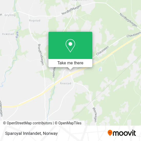 Sparoyal Innlandet map
