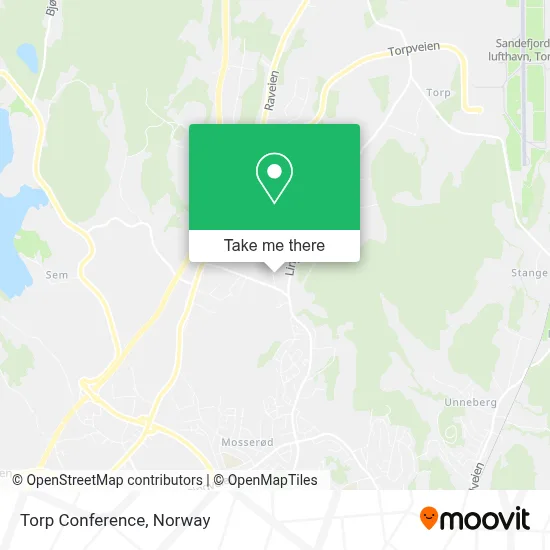 Torp Conference map