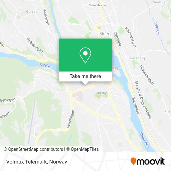 Volmax Telemark map