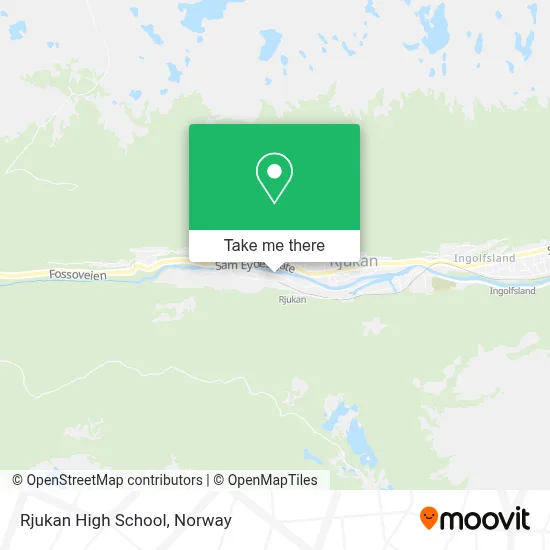 Rjukan High School map