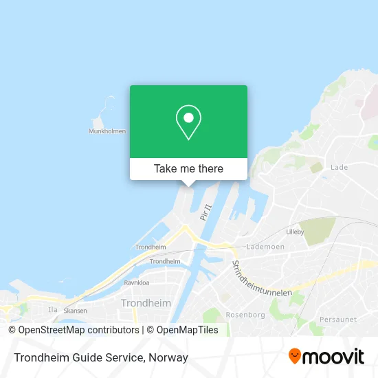 Trondheim Guide Service map