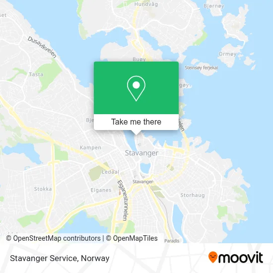 Stavanger Service map