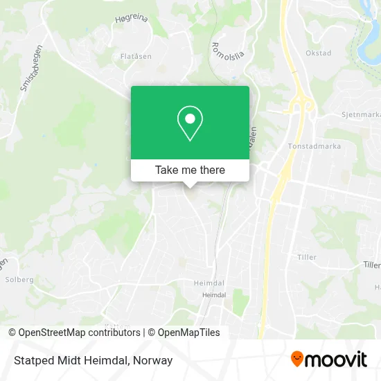 Statped Midt Heimdal map