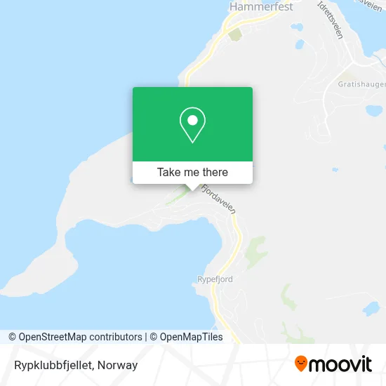 Rypklubbfjellet map