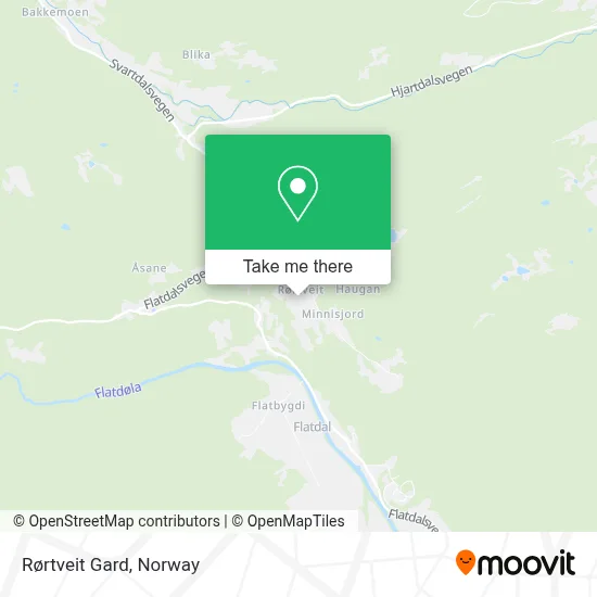 Rørtveit Gard map