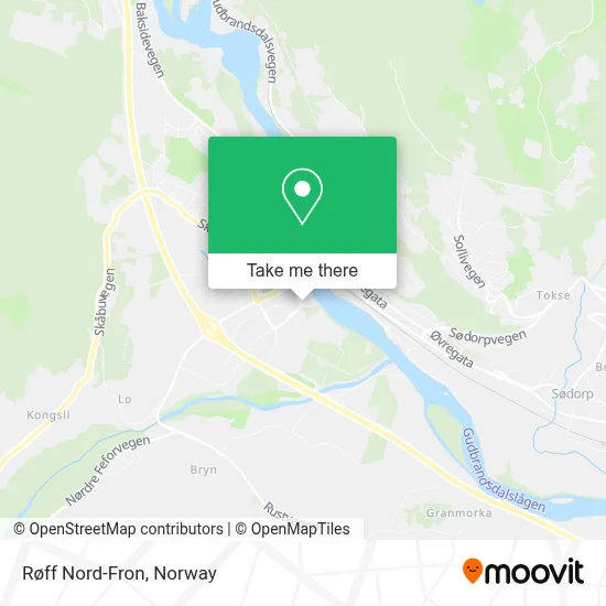 Røff Nord-Fron map