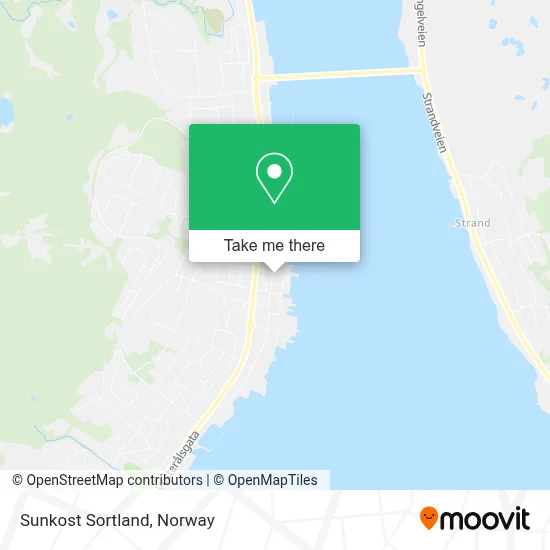 Sunkost Sortland map