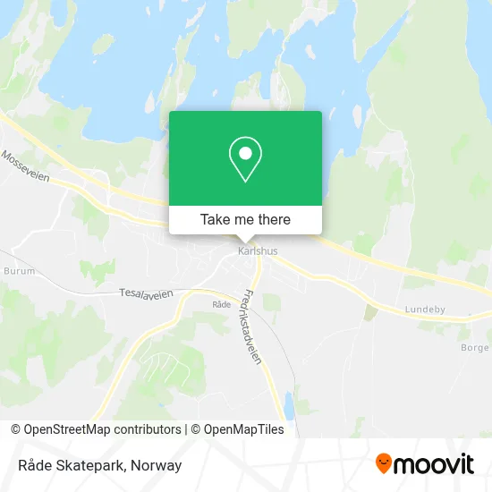 Råde Skatepark map