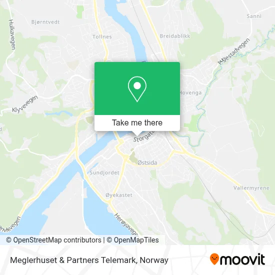Meglerhuset & Partners Telemark map