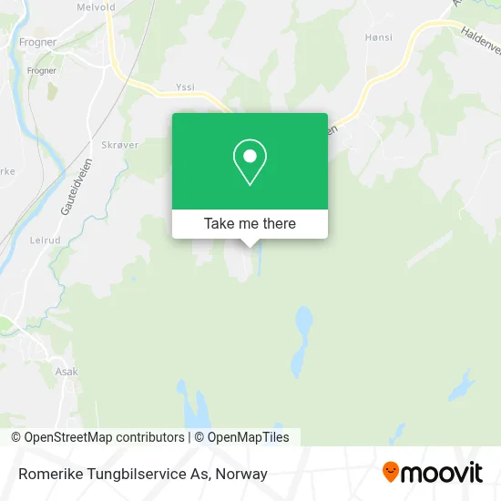 Romerike Tungbilservice As map