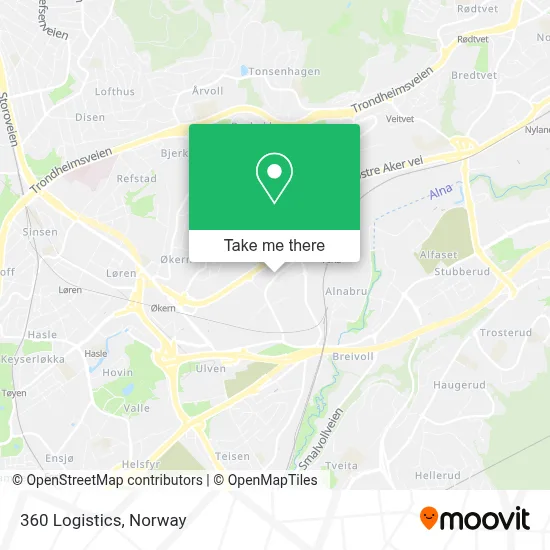 360 Logistics map