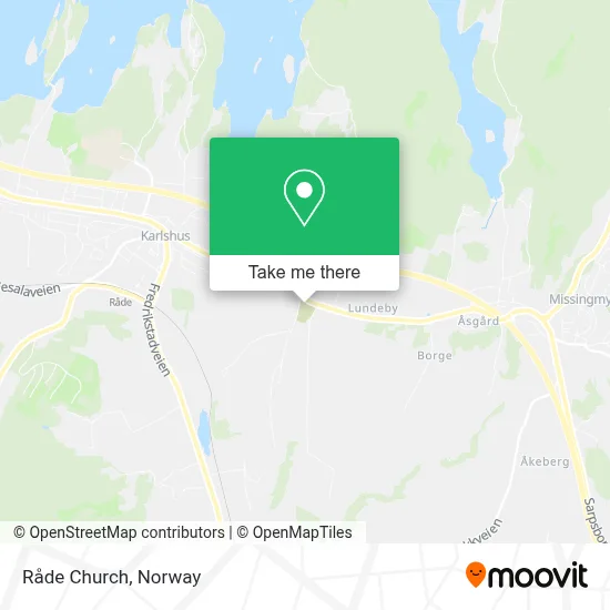 Råde Church map