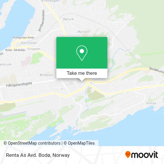 Renta As Avd. Bodø map