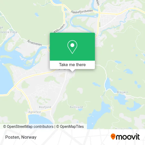 Posten map