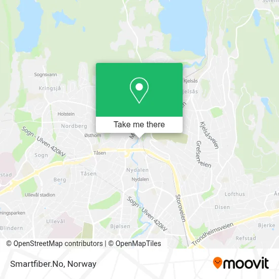 Smartfiber.No map