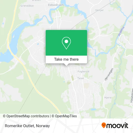 Romerike Outlet map