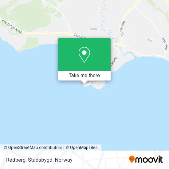 Rødberg, Stadsbygd map