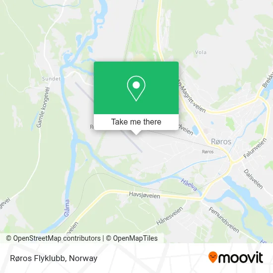 Røros Flyklubb map
