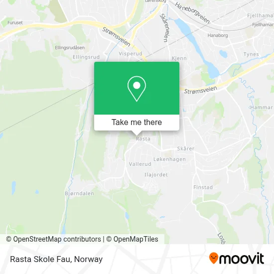 Rasta Skole Fau map