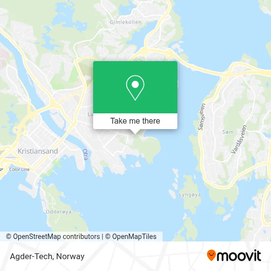 Agder-Tech map