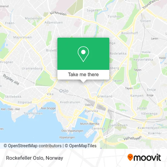 Rockefeller Oslo map