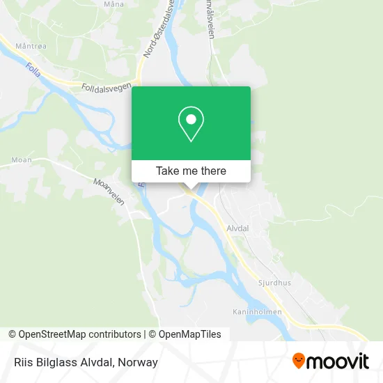 Riis Bilglass Alvdal map