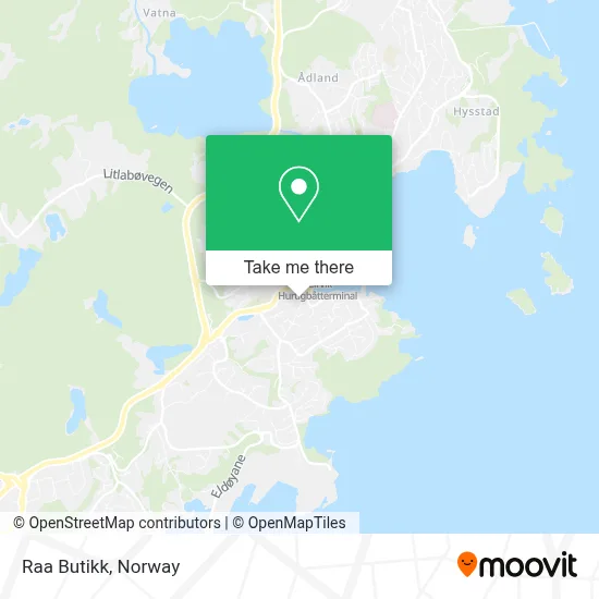 Raa Butikk map