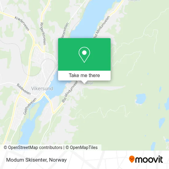 Modum Skisenter map